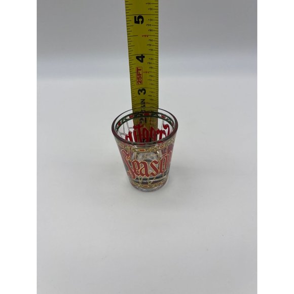 Vintage Culver Seasons Greetings Shot Glass Christmas - Picture 2 of 6